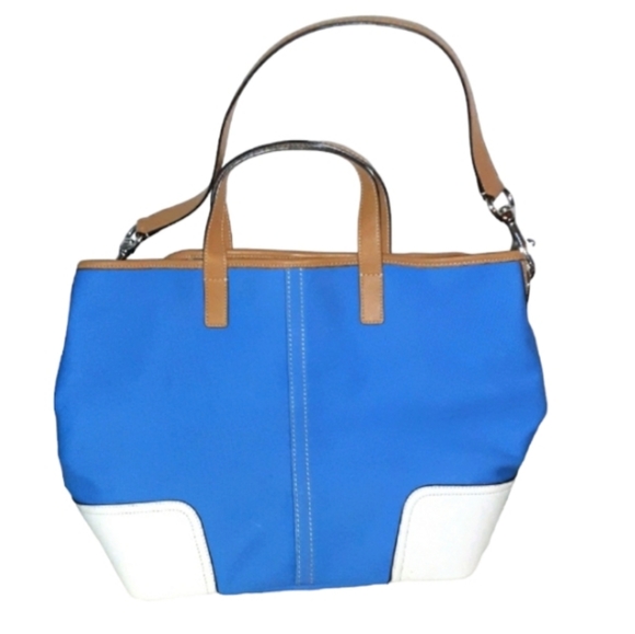 Coach Handbags - Coach Blue and White Hobo Bag